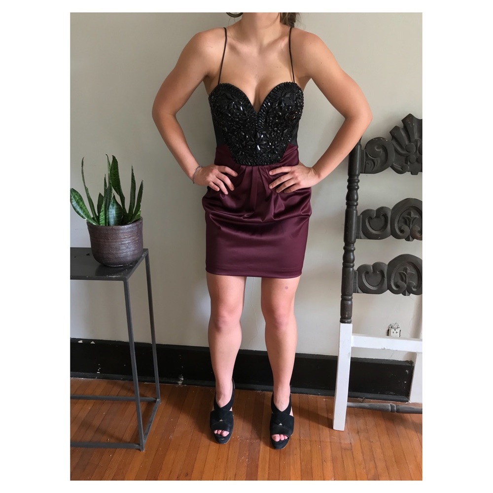 Mignon Beaded Sweetheart Dress